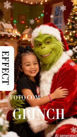 Foto com Grinch 