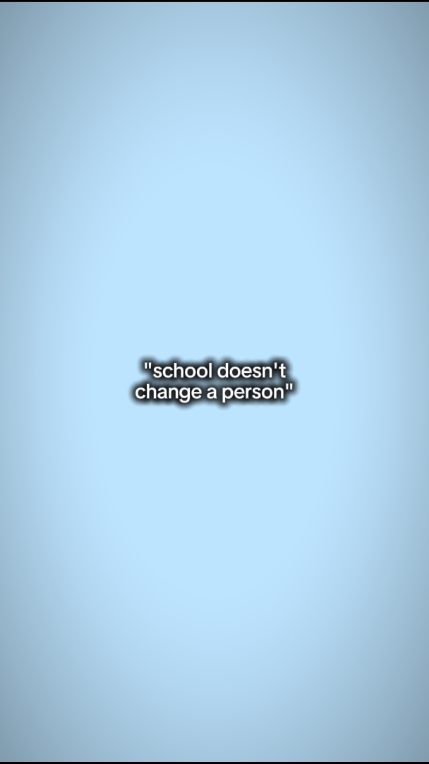Die Schule ändert sich nicht