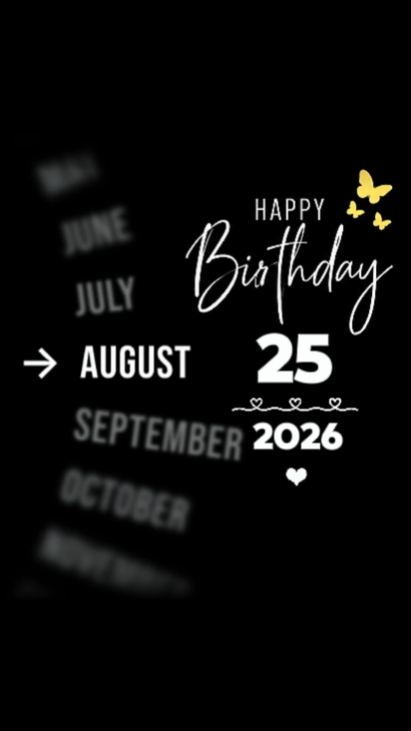 HBD MON AMOUR 25 AOÛT 
