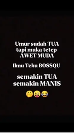 Umur Tua tp awet mda