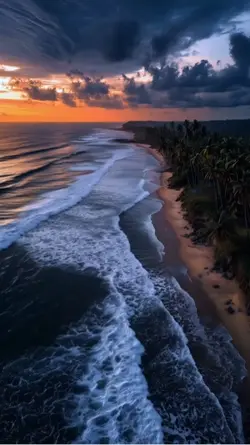 Slowmo beach sunset
