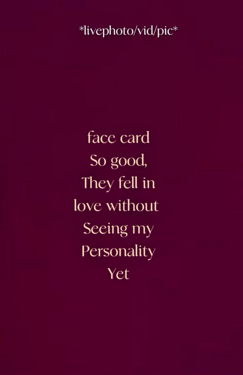 Face card is so good
