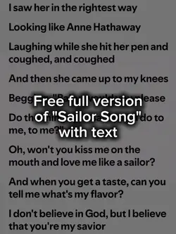 Sailor Song 