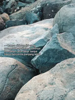 — hanya diri sendiri