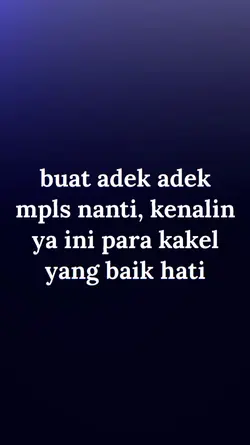 BUAT ADEK ADEK MPLS