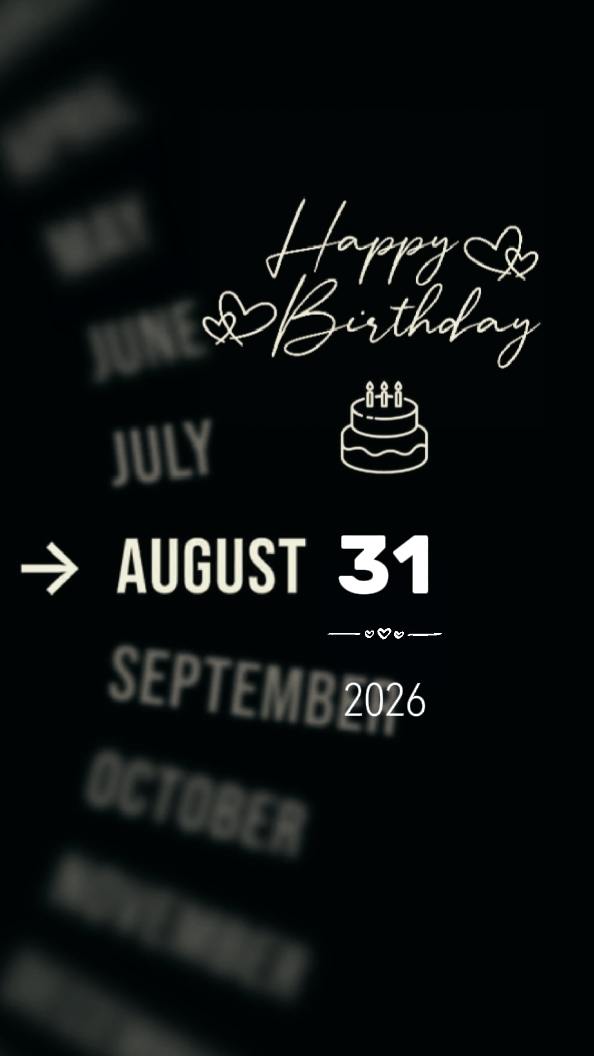 HBD AUGUST 31
