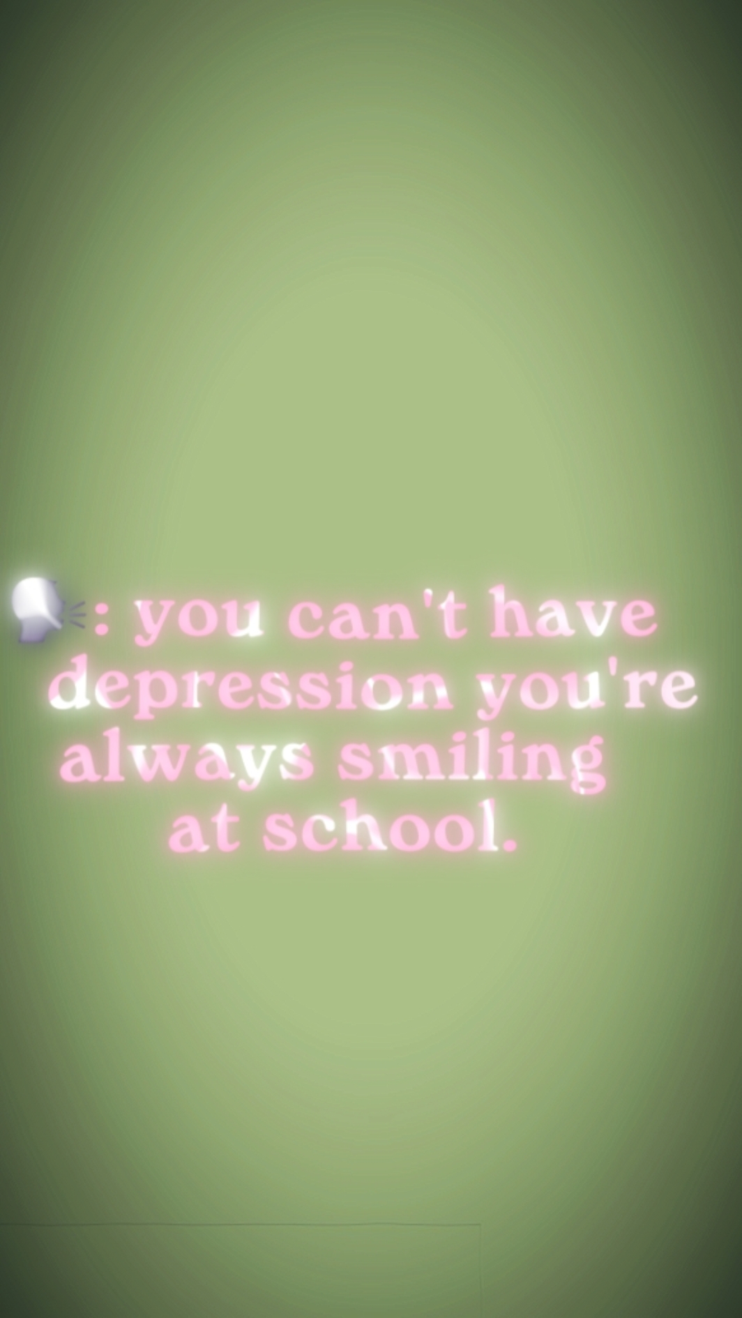 Cant hav depression?