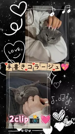 手書きコラージュ/2clip