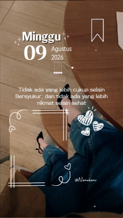 Minggu 09.08.2026