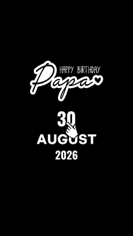 CUMPLEAÑOS PAPÁ 30 DE AGOSTO 