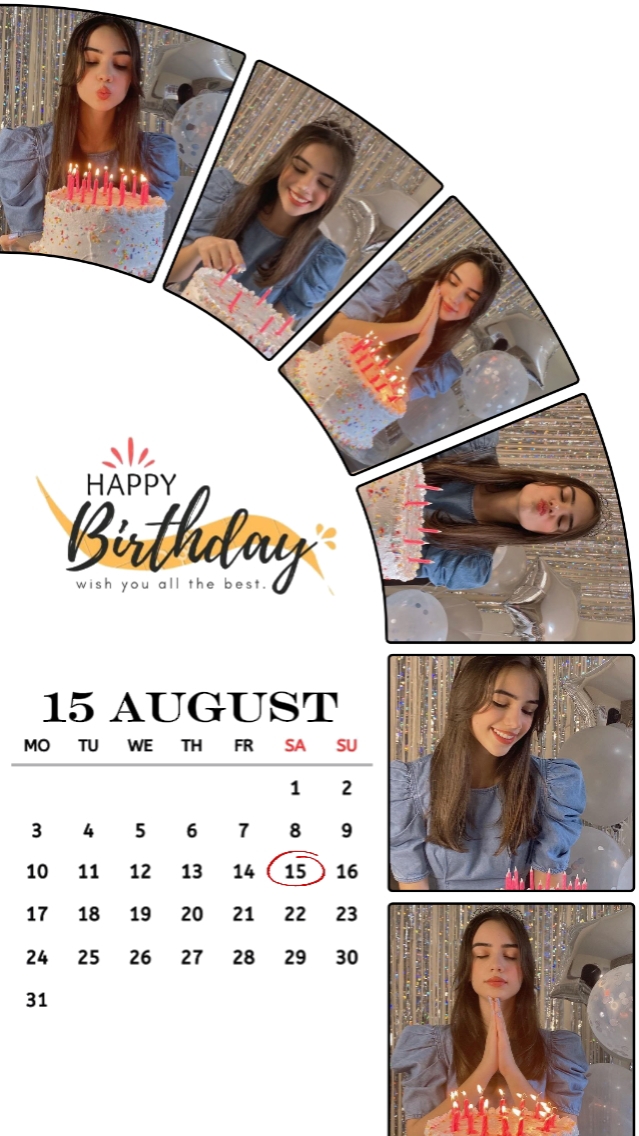 BDAY MY 15 AUGUST