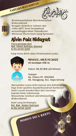 Undangan KHITANAN