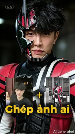 Ghép ảnh kamenrider 