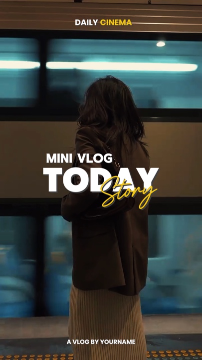 História do vlog de hoje