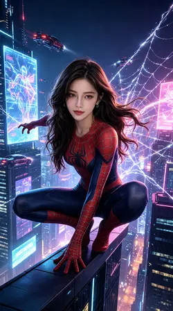 Spiderman glow
