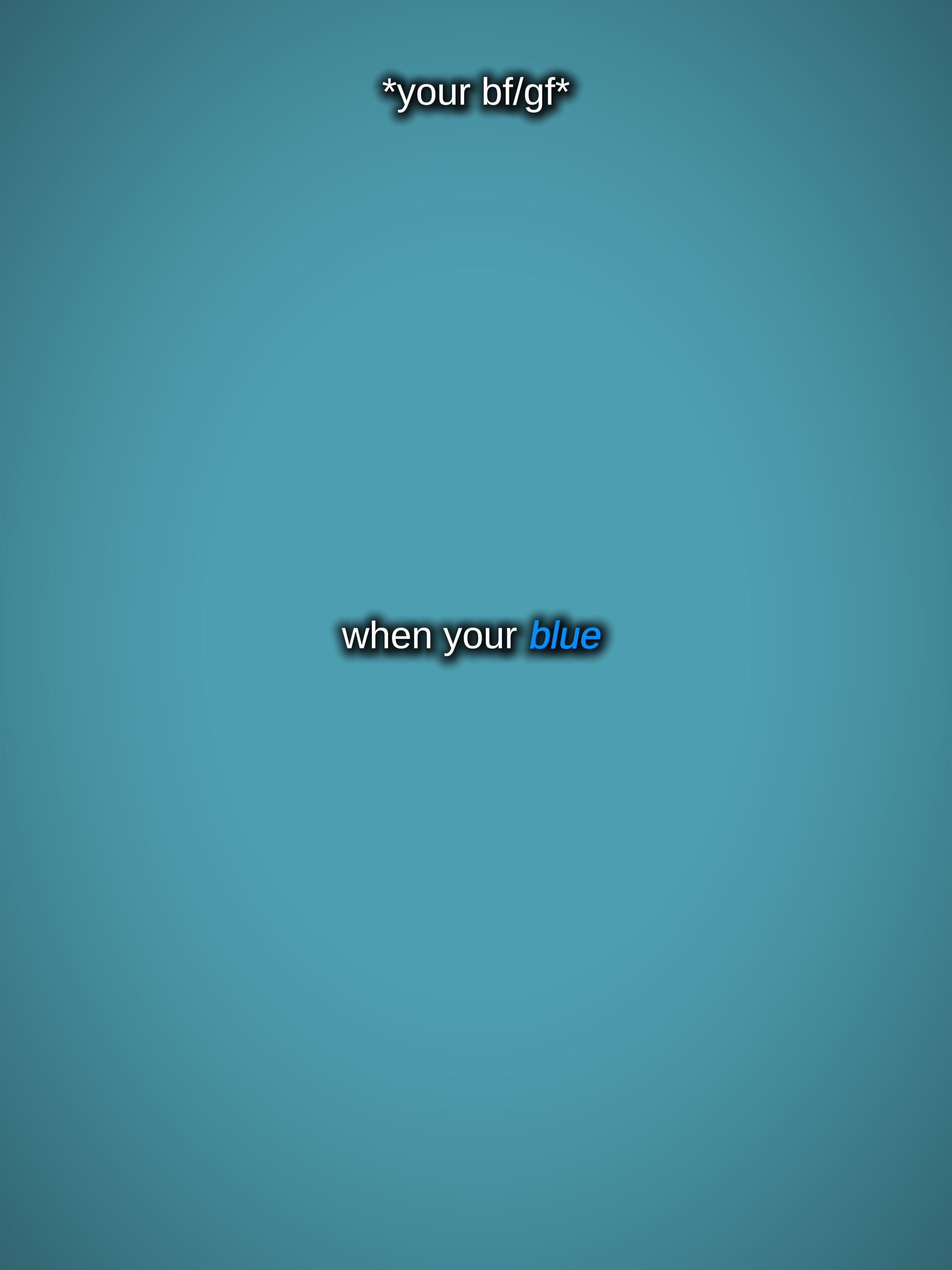 Wenn du blau im rot bist