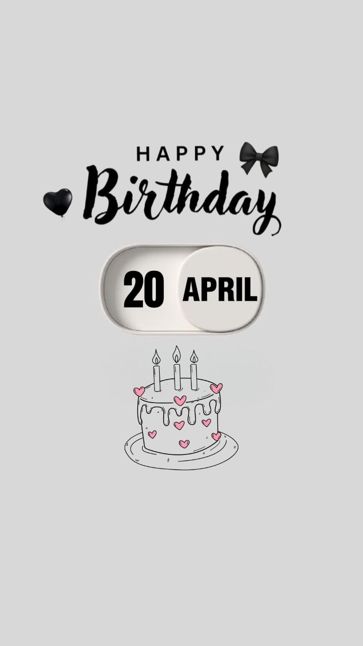 20 APRIL BIRTHDAY 