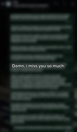 damn i miss you