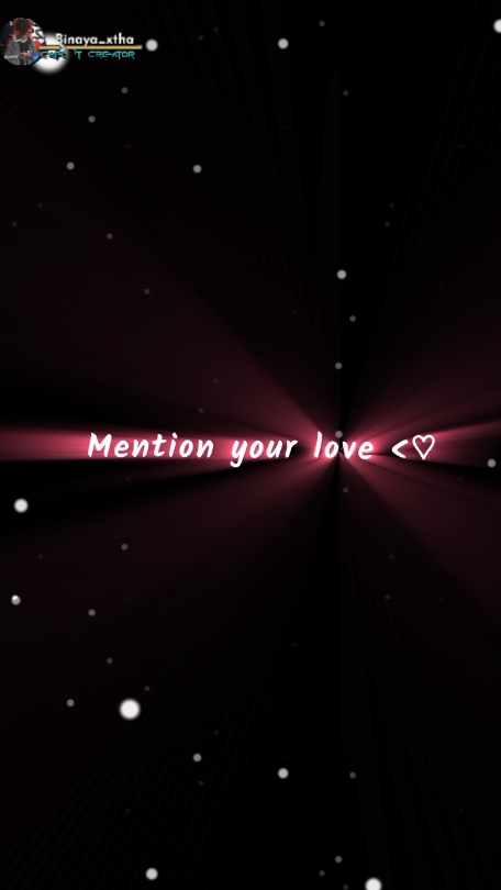 Mention your love 