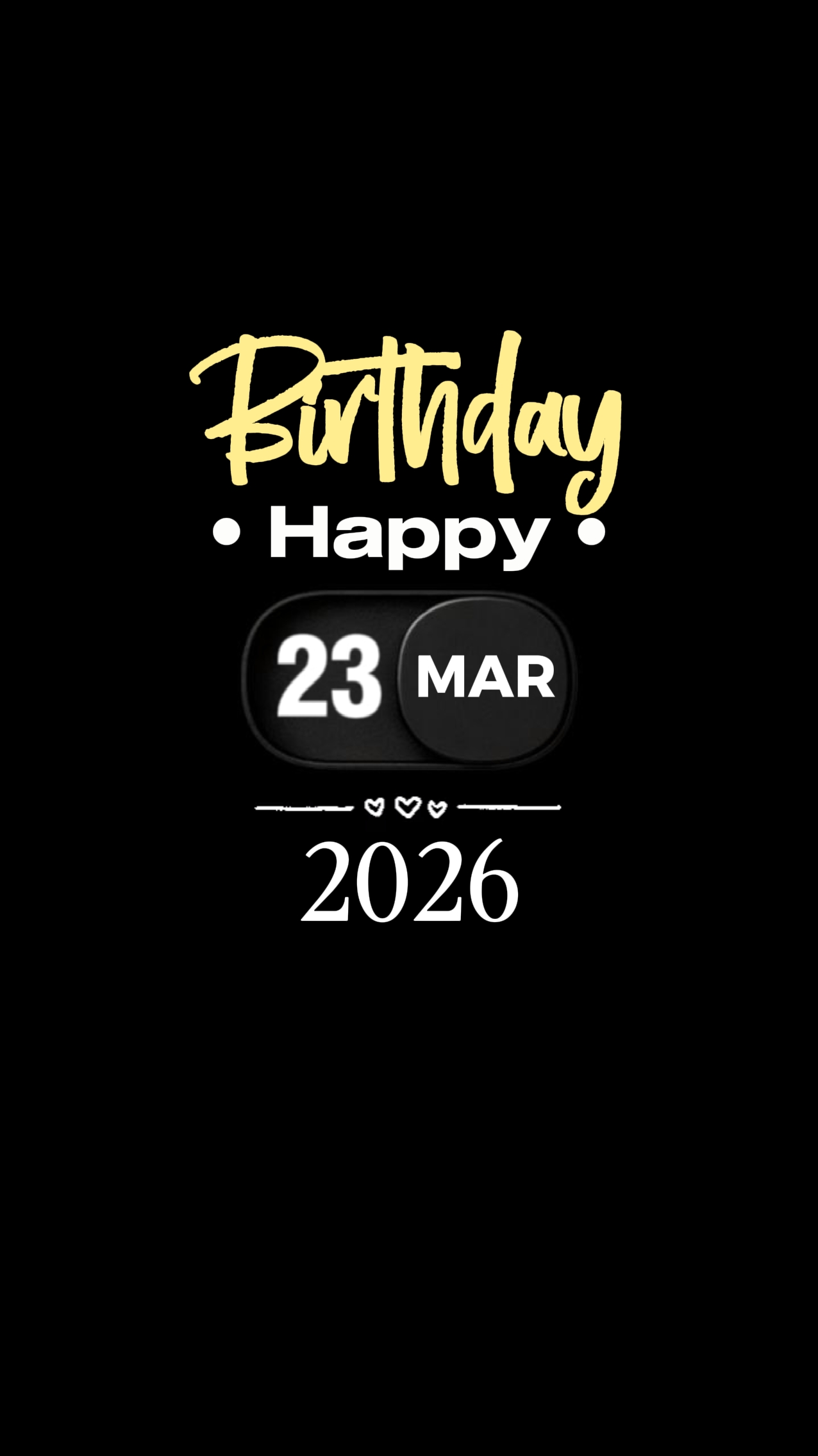 HBD 23 MARET