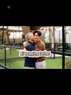 Ai hugging father 