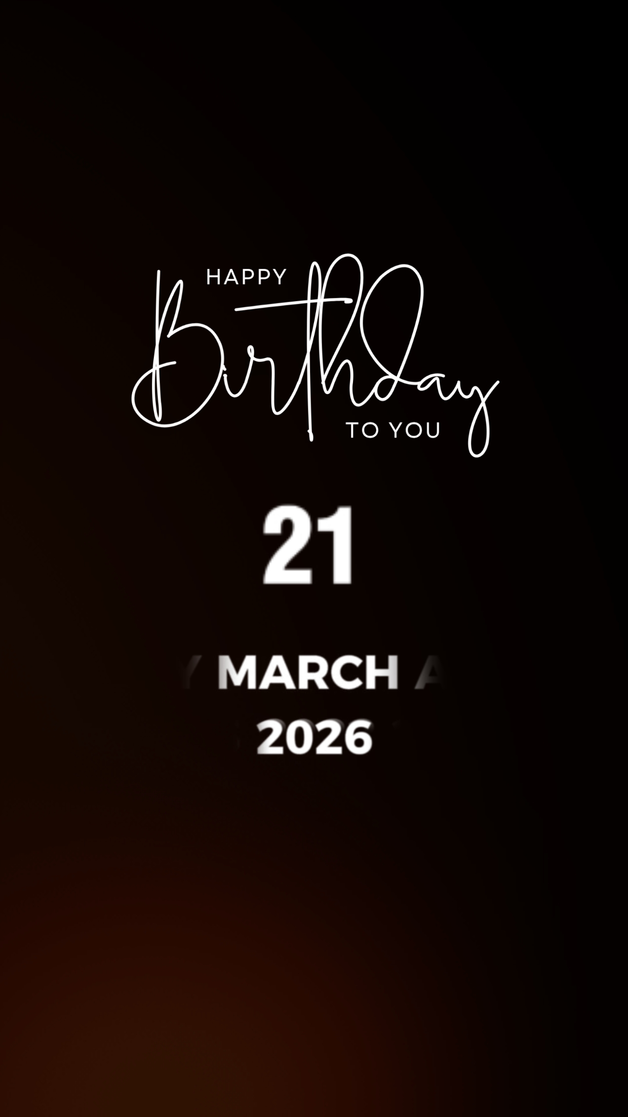 HBD 21 MARCH 2026