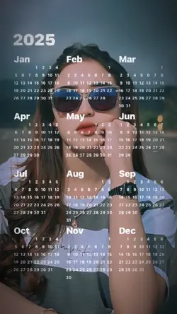 Calendar ปฏิทิน2025