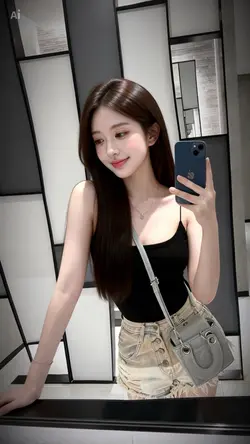AI selfie gương