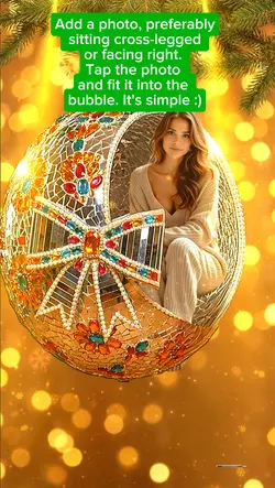 In xmas a bubble