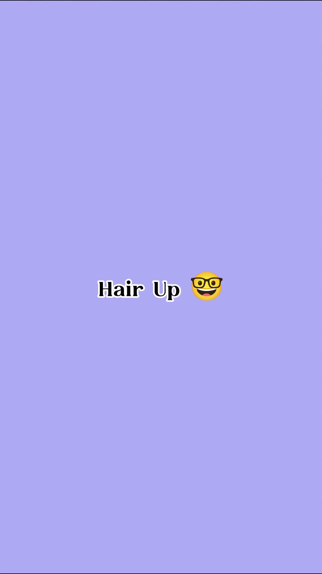 hair up