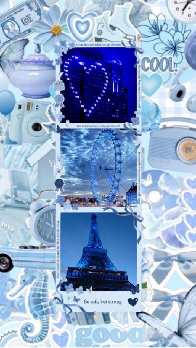 Babyblaue Tapete 