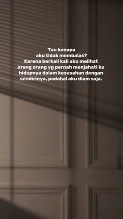 Tau kenapa aku tidak