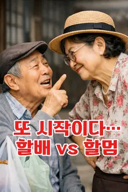 이웃집 할배 할멈의 세련된 입씨름 😂