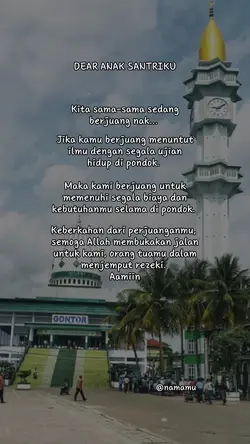Dear Anak santriku