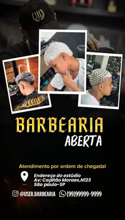 Barbearia aberta 