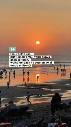 liburan telah usai