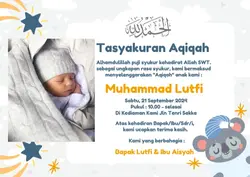 Undangan Aqiqah