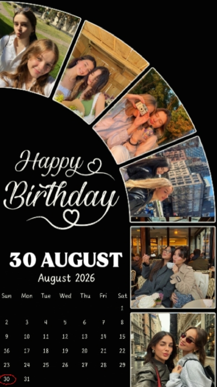 BIRTHDAY 30 AUGUST 