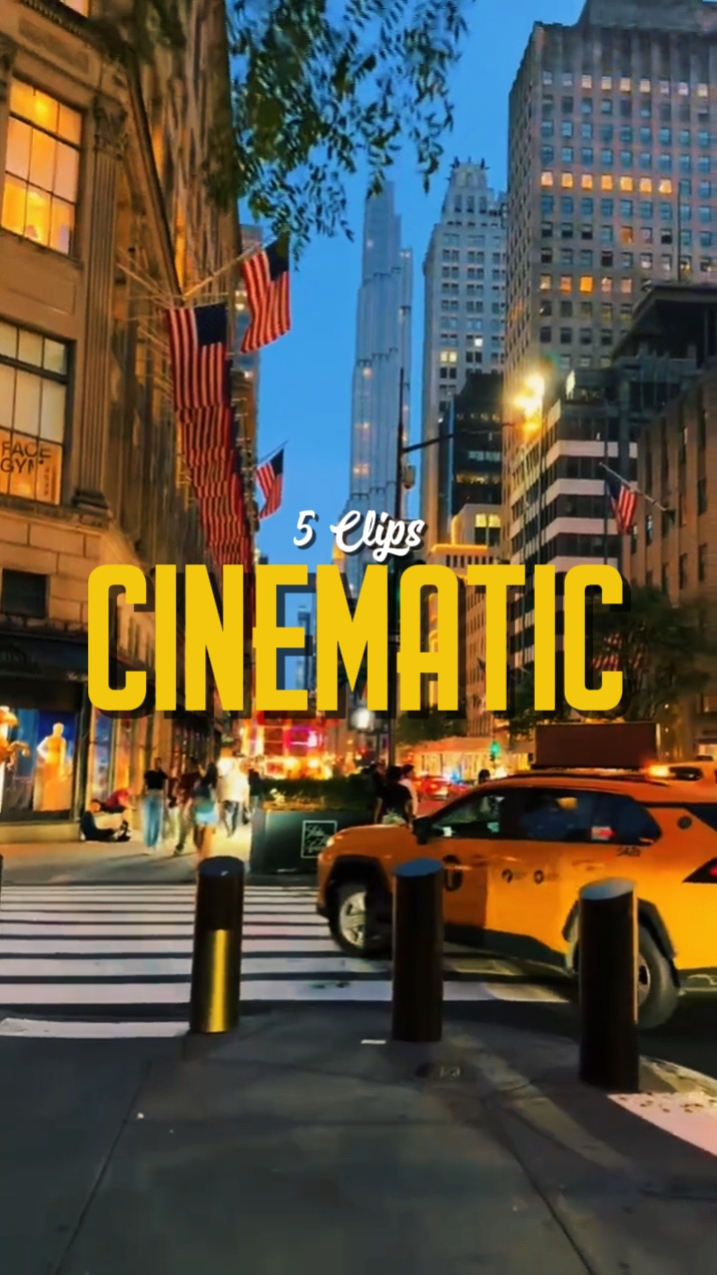 5 CLIPS CINÉMATIQUES