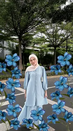 blue flowers 
