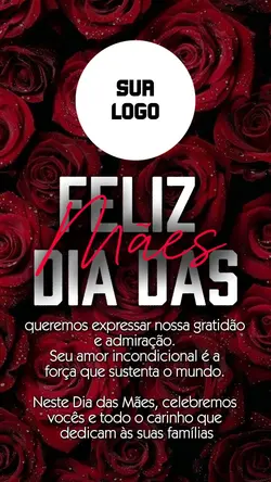 Feliz dia das mães 