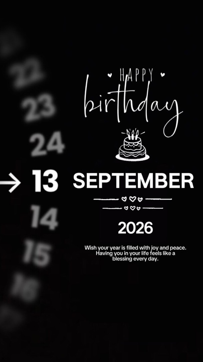 BIRTHDAY 13 SEPT