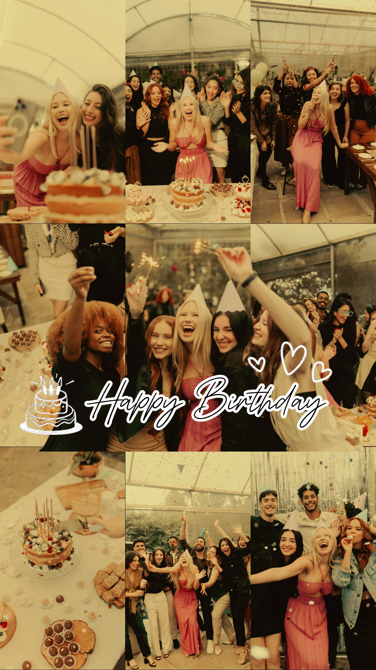 Feliz aniversário meninas