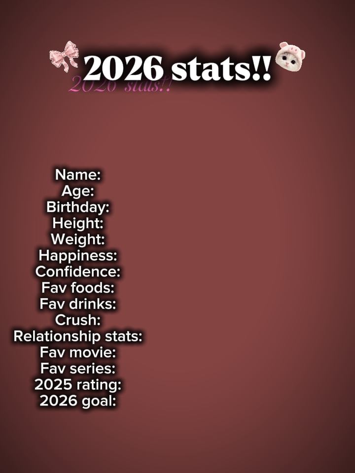 2026 stats