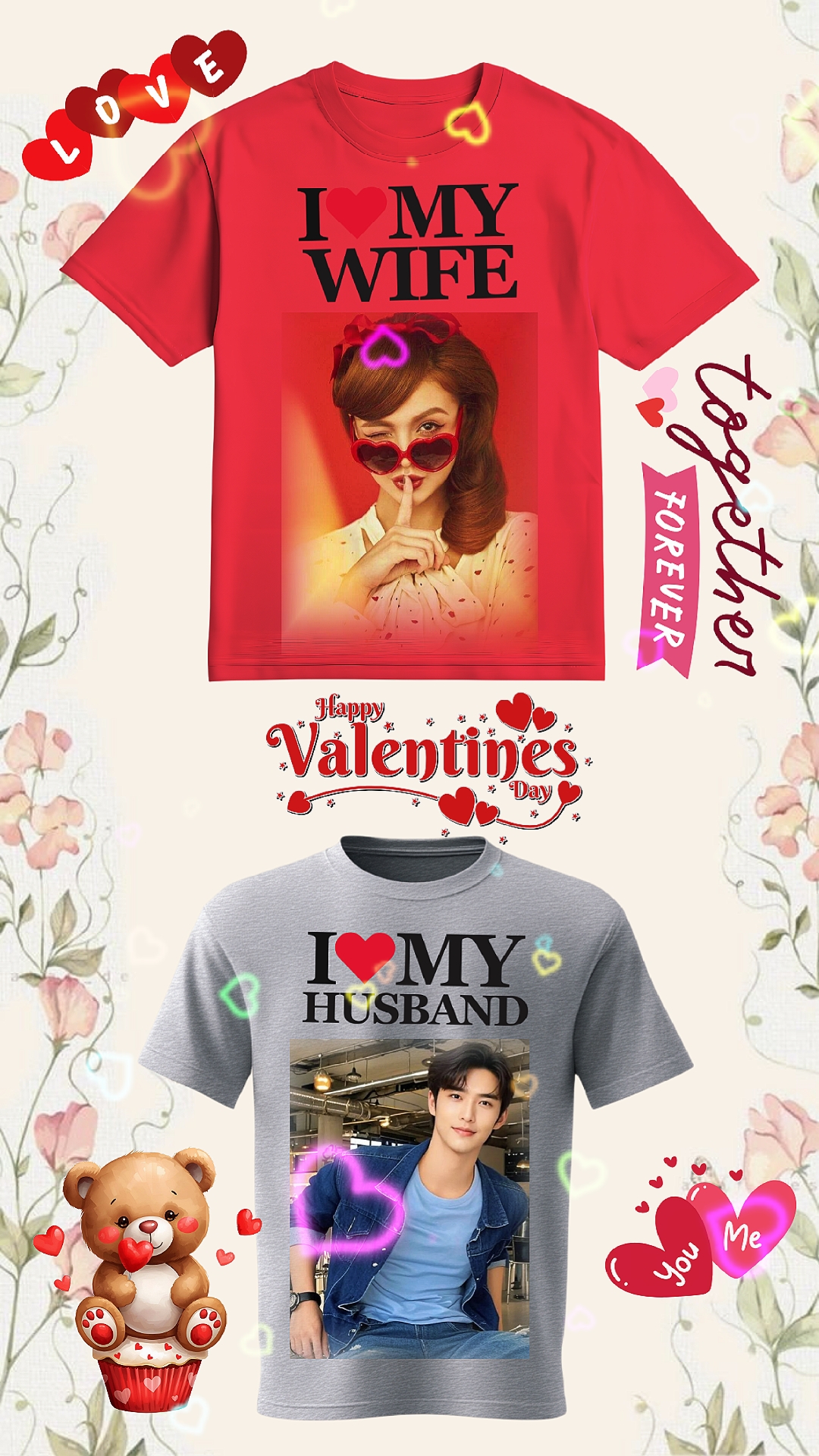 Pareja de camisetas 