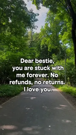 Dear bestie, 
