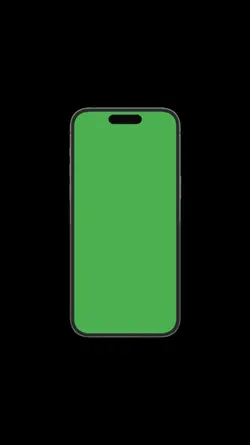 celular tela verde