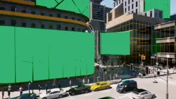 billboard green scre