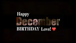 December birthday 