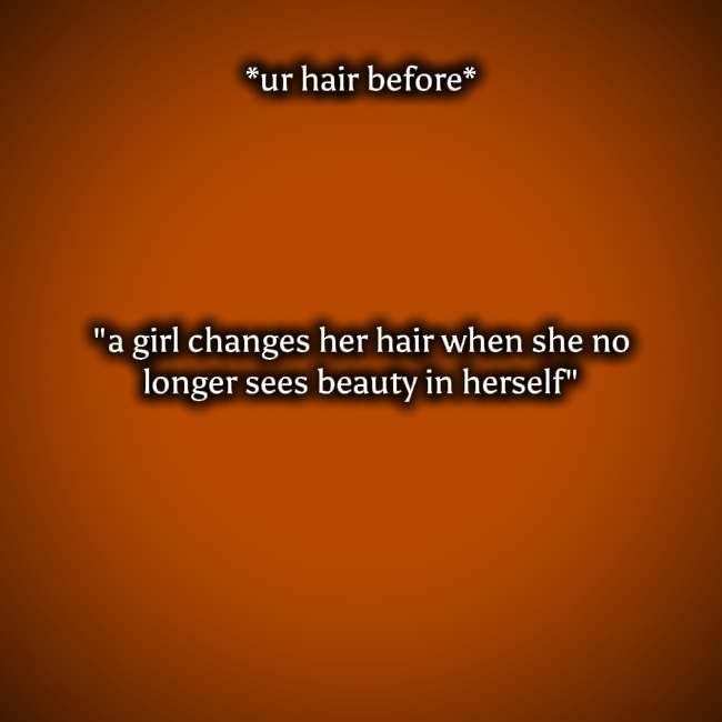 agirlchange ses cheveux